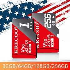 128GB 256GB 1TB Micro SD Card Memory Card TF Card with Adapter High Speed LOT
