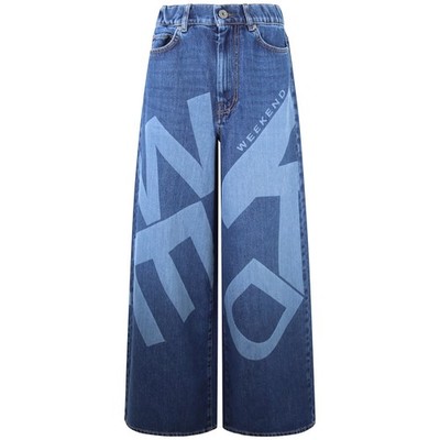 WEEKEND MAX MARA - Damen Jeans blau Logo
