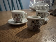 Vintage 5pc Miniature Tea Set Girl Blowing Bubbles Made in Japan