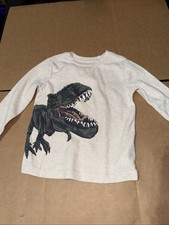 TOMMY BAHAMA Boys' Long Sleeve Dinosaur T-Shirt Size XS Pre-Owned