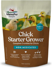 Chick Starter Feed, Non-Medicated Chicken Feed with Vitamins  Minerals, Complet