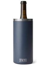 YETI Rambler Wine Chiller w/Landing Pad~Stainless Steel Insulated~ Navy~NEW