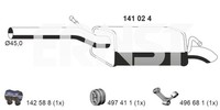 EndschalldäMpfer NachschalldäMpfer Ernst 141024 FüR VW Caddy 3 GroßRaumlimousine