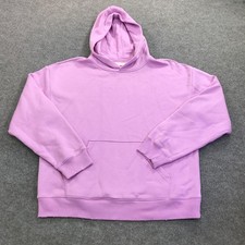 Aeropostale Hoodie Teens Small Pink Cloud Soft Solid Fleece Kangaroo Pullover
