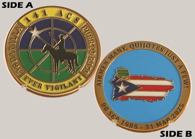 141 ACS Aguadilla ''Ever Vigilant'' 1985-2025 Challenge Coin 1#10