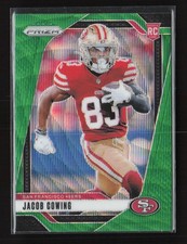 2024 Panini Prizm Jacob Cowing Green Wave #335