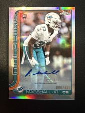 2025 Topps Chrome Football Jason Marshall Jr. RC Rookie Auto Refractor /499