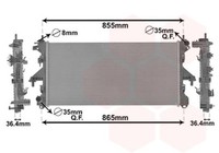 VAN Wezel KüHler Motor-KüHlung 40002304 FüR Peugeot CitroËN Fiat