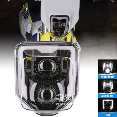LED Headlight DRL for Husqvarna 701 Enduro SuperMoto 501 450 350 250 2017-2023