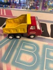 Vintage 1960s TONKA DUMP TRUCK 5" Pressed Steel Red/Yellow NICE