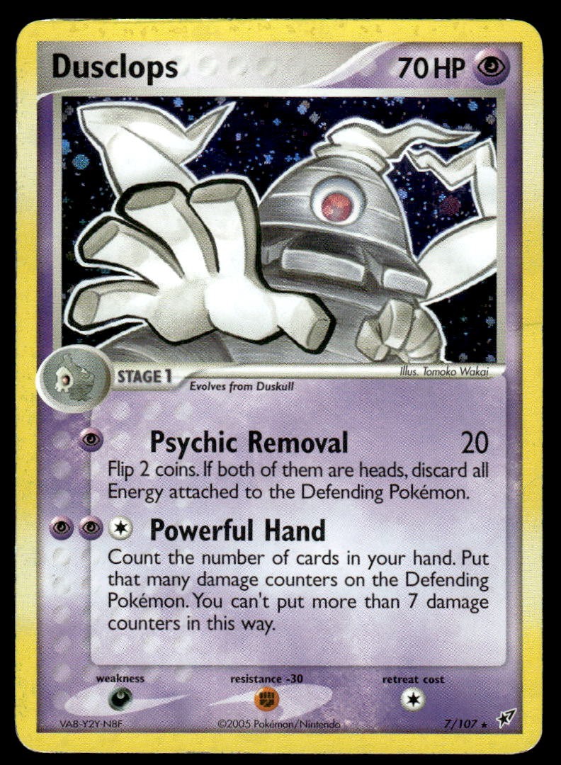 Pokemon TCG Deoxys #7/107 Dusclops HP (Small Creases)
