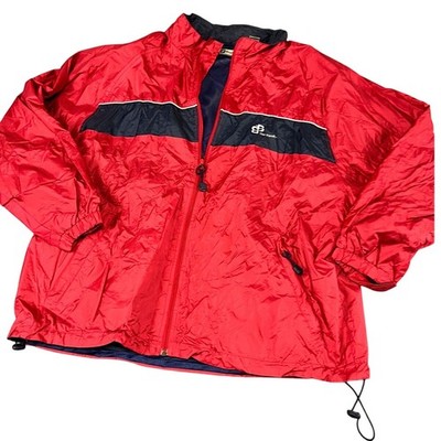 Bugle Boy vintage size 2XL windbreaker jacket red excellent condition