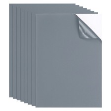 8pcs Waterproof Self-Adhesive Nylon Repair Patch 8 x 6 Inch, Gray