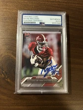 Ryan Williams 2024 Bowman U Topps Now Autographed #19 PSA/DNA Auto Signed