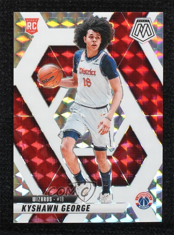 2024 Panini Mosaic Rookies Choice White Prizm 1/35 Kyshawn George #247 Rookie RC