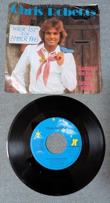 CHRIS ROBERTS Hier ist ein Zimmer frei 7'' SINGLE Vinyl JUPITER 1976