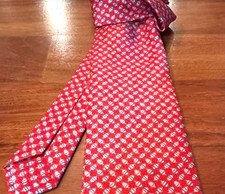 BVLGARI Silk Tie Rare Amphora Vase Motif Made in Italy