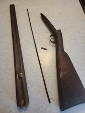 Black Powder Double Barrel Shotgun Barrel And Stock For Parts