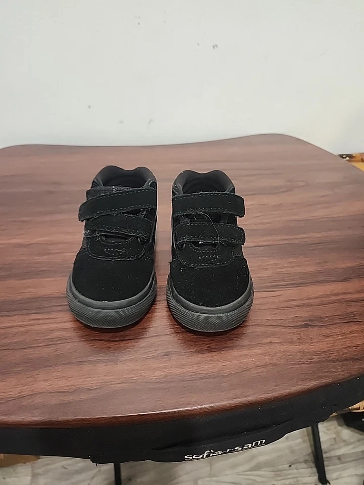 Vans Toddler Boy's Ward Mid V Black Mid Top Skate Shoes - Size 5.0 - Image 3 of 4