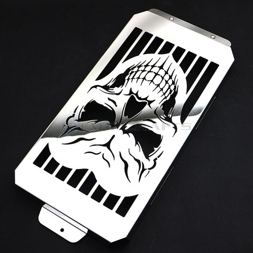Skull Radiator Cover Guard Grille Grill For Honda VTX 1800 C/S/T/F VTX1800 - Picture 6 of 8