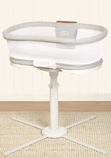 HALO Bassinest Luxe Series Vibrating Bassinet, Dove Grey Tweed 2021 Edition