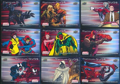 2023 Marvel Platinum - Duos RAINBOW Parallel - Complete Set 25