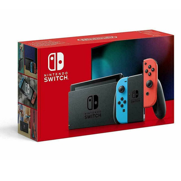 Nintendo Switch Konsole mit Joy-Con - Neon-Rot/Neon-Blau/Grau 