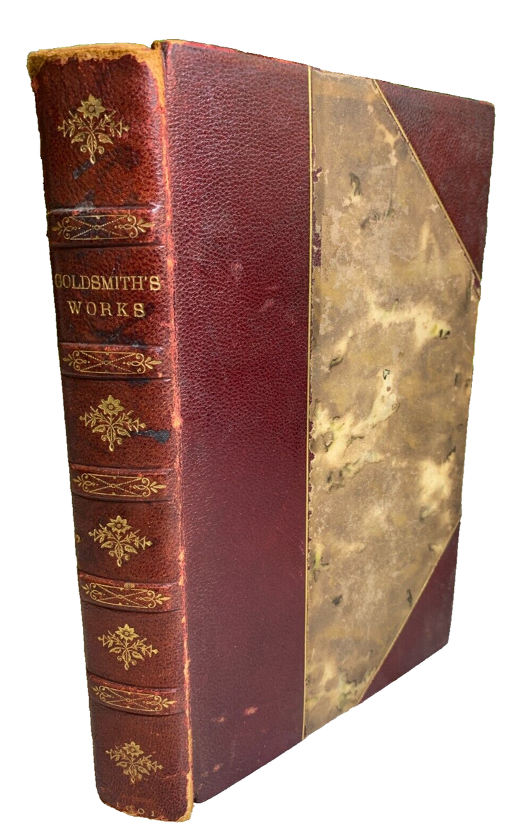 美品英国イギリス アンティーク革装丁Goldsmith's Works 4Vol 美品英国イギリス アンティーク革装丁Goldsmith's Works 4Vol 【公式通販】
