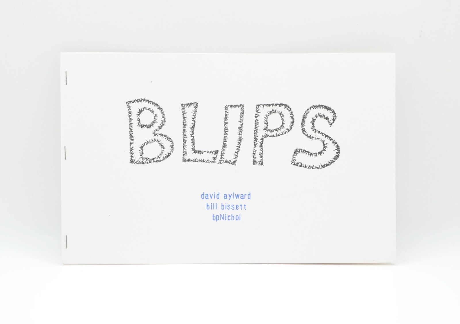 1cent series #376, BLIPS, 2 feb 2oo6, Bill Bissett, bpNichol, LE of 150, jwcurry