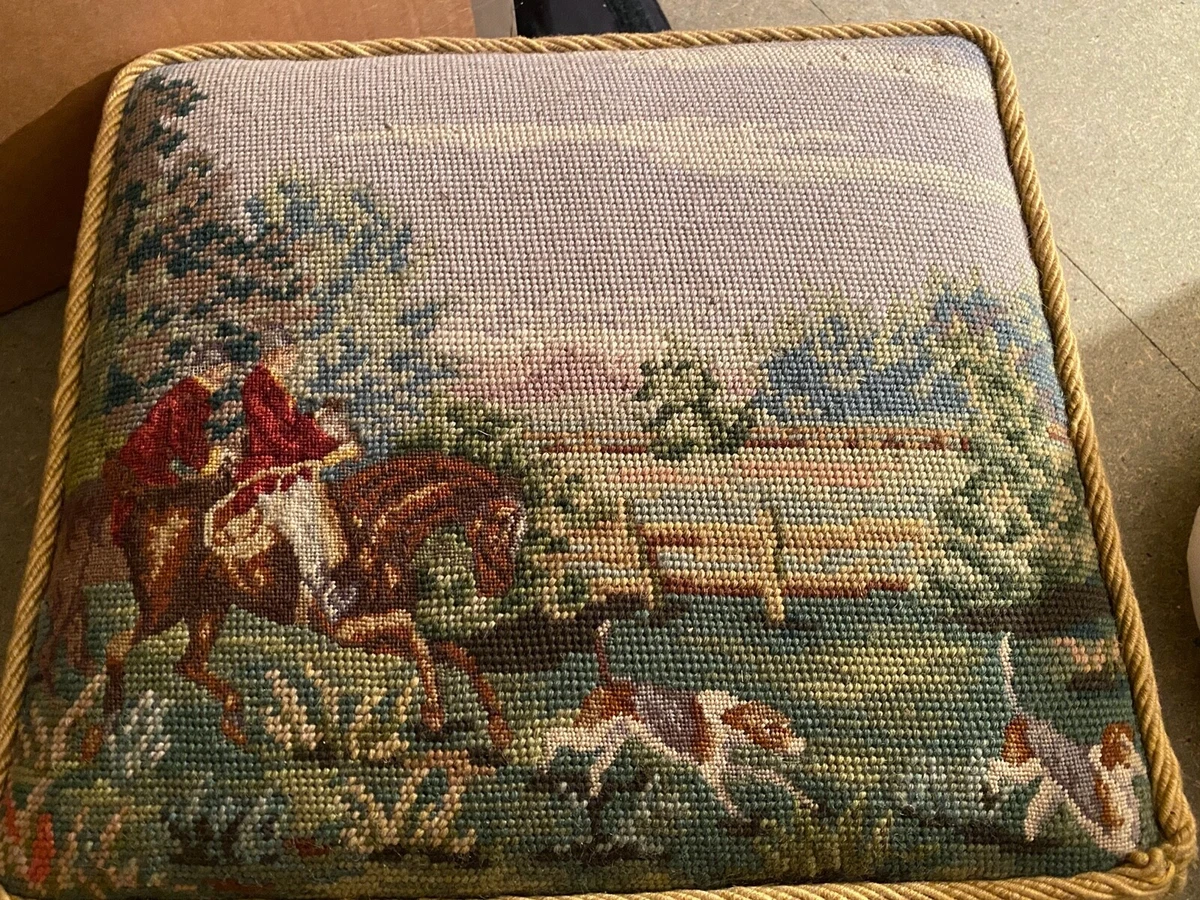 Antique small Tapestry footstool