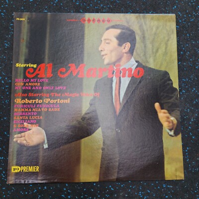 Starring Al Martino Also Starring Roberto Portoni Vinyl LP Record 