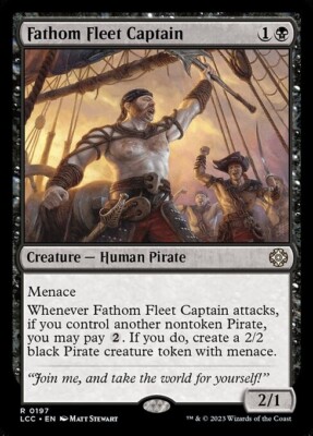 *MtG: 4x FATHOM FLEET CAPTAIN - Commander: Lost Caverns of Ixalan Rare magicman*