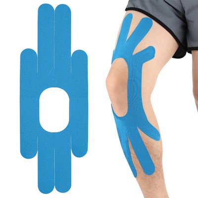 Knie-Kinesiologie-Tape, atmungsaktiv, vorgeschnittenes Knie-Tape für Fitnessstud