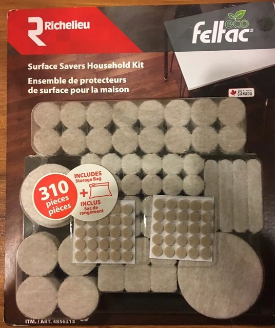 Feltac 343 Piece Chair Leg Floor Protectors Felt Furniture Pads Non