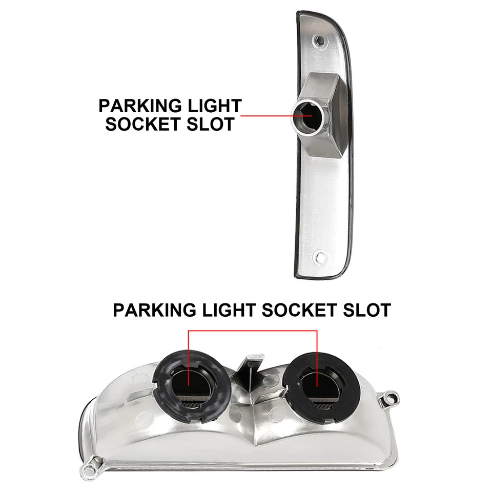 Par de luces de estacionamiento de humo luces de señal de parachoques de esquina para Jeep Cherokee XJ 1997-2001 Foto 3 de 4