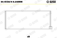 Glyco Pleuellager FüR Dacia Duster Logan Mcv Ks_ 1.6 16V 1.4 Js_ Renault Megane