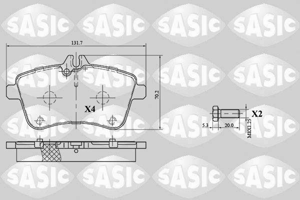 Plaquettes de frein avant Mercedes Classe B 180 CDI pour un freinage d'origine fiable