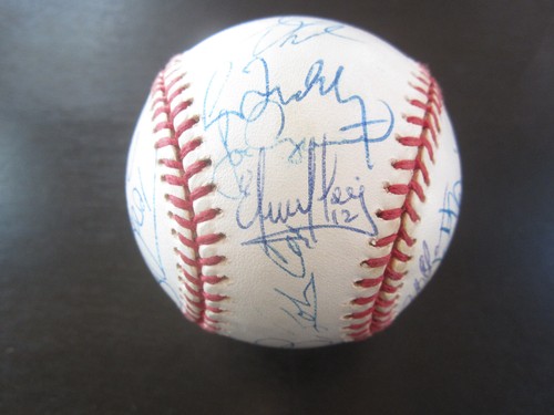 1996 Atlanta Braves Team Signed Baseball JSA Bobby Cox Tom Glavine Chipper Jones - Picture 2 of 12