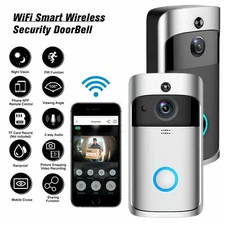 Wireless WiFi Video Doorbells Two-Way Smart Phone Door Ring Security Camera Bell