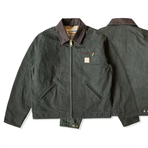 Retro Jacke Herren Loose Fit American Classic Vintage Workwear - Bild 35 von 39
