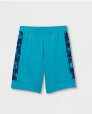 ALL IN MOTION BOYS SIZE SMALL 6/7 BASKETBALL SHORTS NWT TURQUOISE