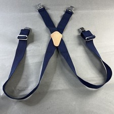 Prince Suspenders Men Size 52 Navy Blue Tradesmen Adjustable Used 92