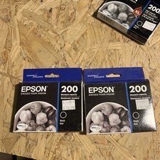 2-pack OEM Epson 220 Black Standard Capacity Ink Cartridges dura brite Expired