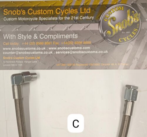 Harley Davidson XLH 1991-UP EVOLUTION Sportsters Goodridge SS Oil Line Kit - Picture 3 of 5