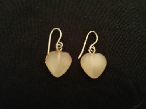Boucles d'oreilles Cœur d'Ambre - La Souris Fantaisie