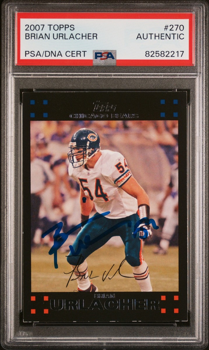 2007 Topps #270 Brian Urlacher PSA Authentic Autograph Chicago