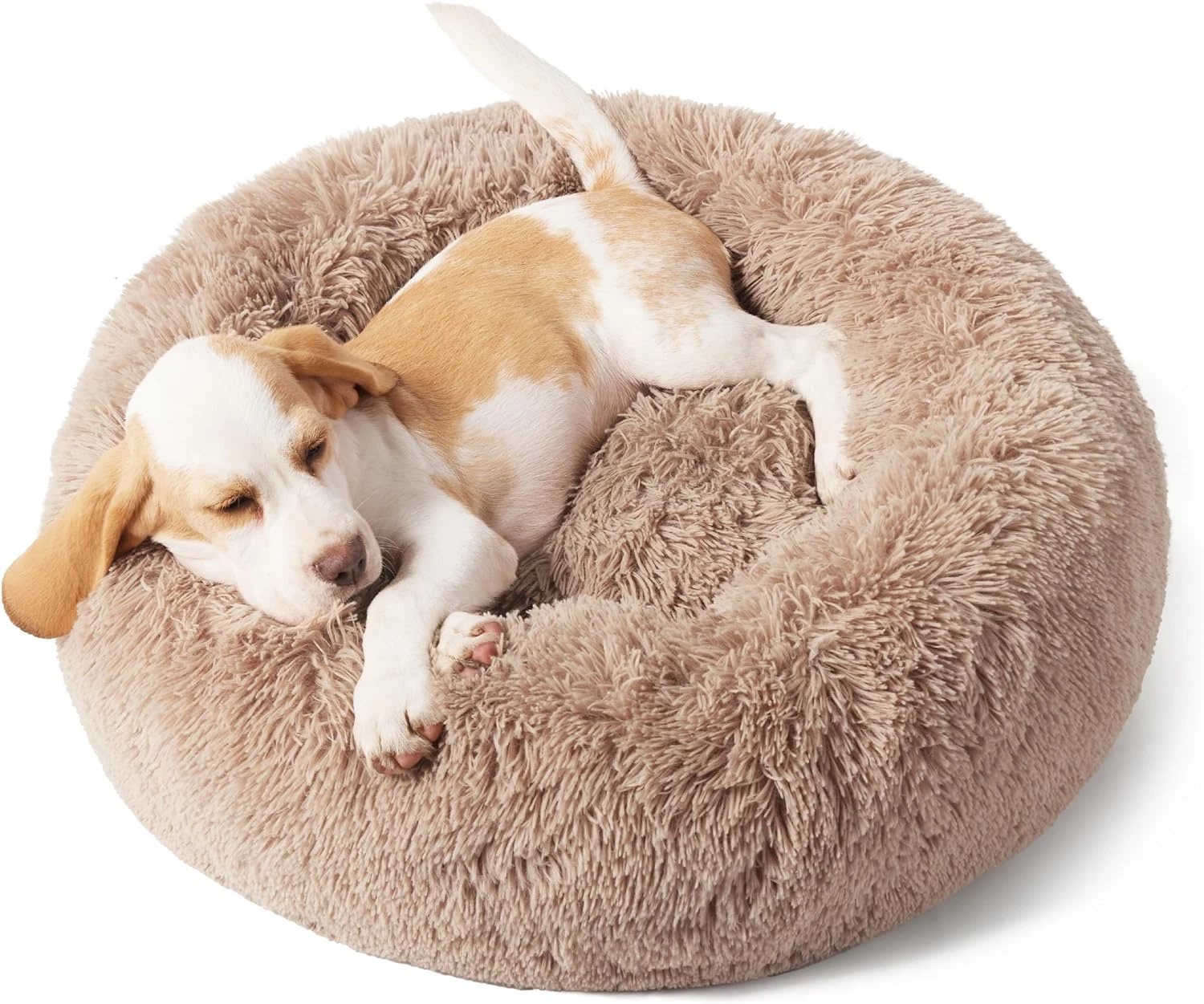 Calming Dog Bed for Small Dogs-Donut Washable Small Pet Bed, 23" Anti-Slip round