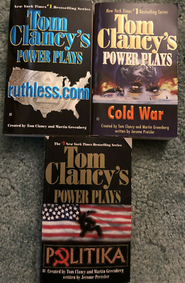Tom Clancy, Power Plays series, lot of 3, Cold War, Poitika, and ...