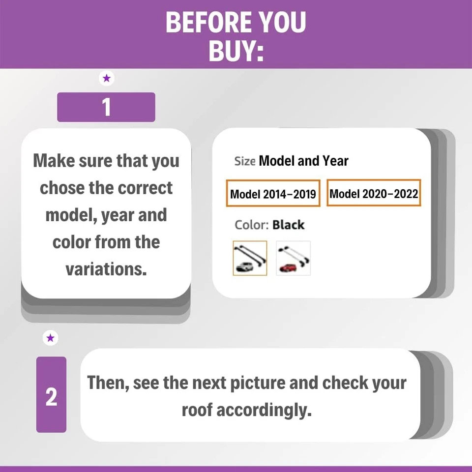 ERKUL Roof Rack Cross Bars Fits Outlander Sport 2011-2026 Aluminum Black - Image 2 of 4