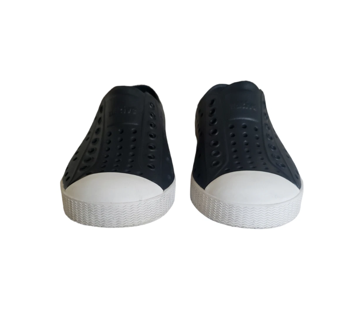 Native Jefferson Kid s Shoe Jiffy Black Shell White Size C9
